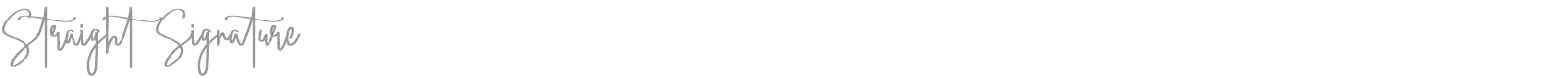 Straight Signature font preview